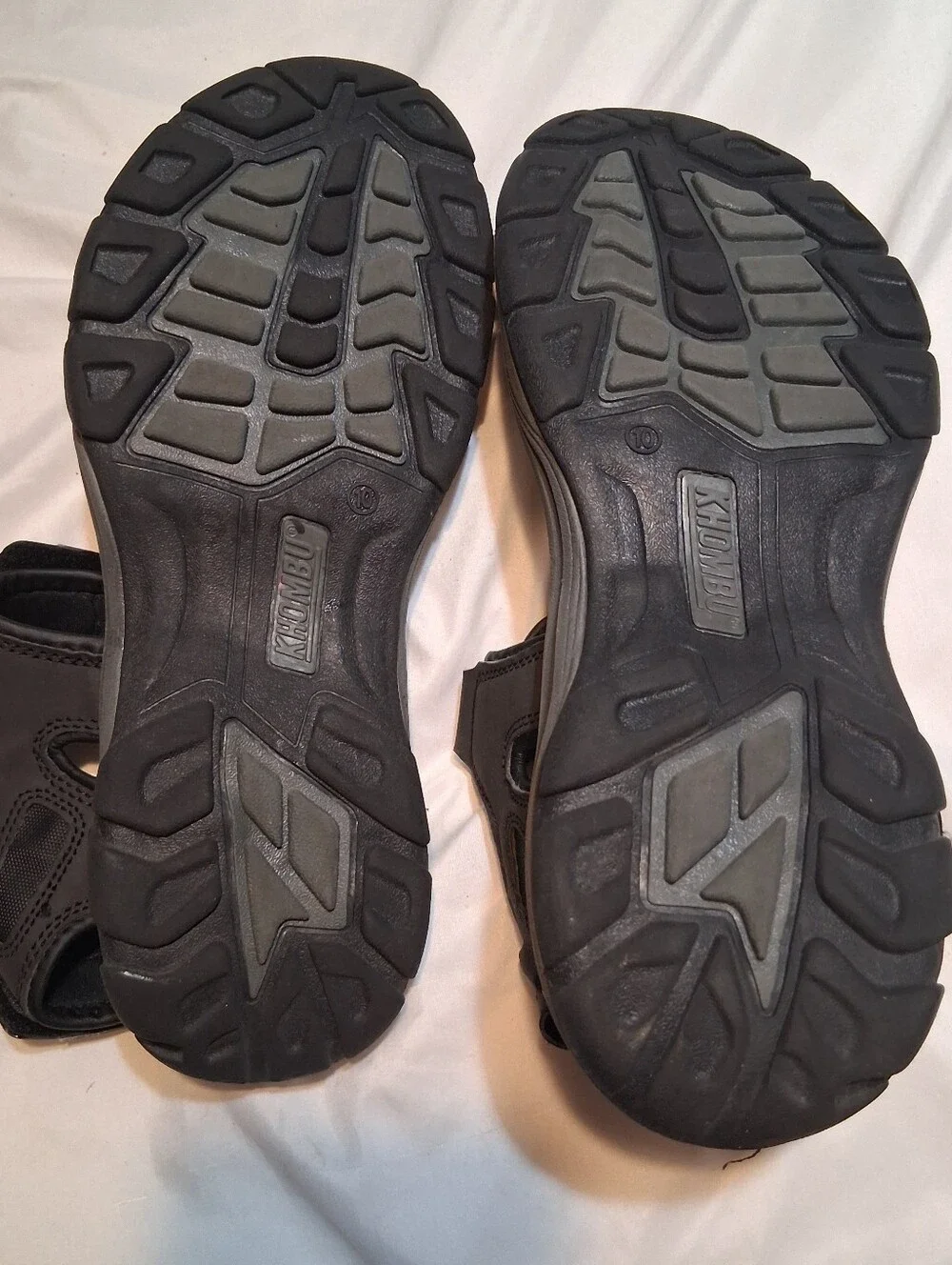 Khombu Barracuda Black Sport Hiking Sandals Water Shoes Men's Size 10M Trail